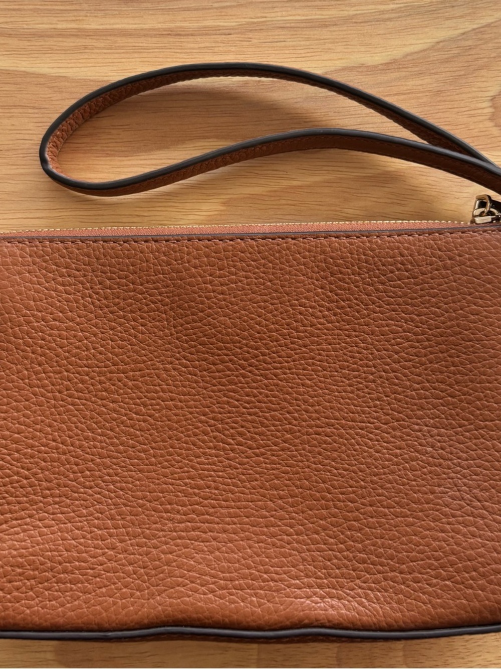 Kate Spade Leila Pebbled Leather Convertible Leather Wristlet Gingerbread - Picture 4 of 8